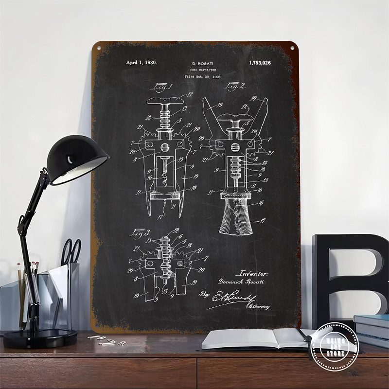 1928 Cork Extractor Tinplate P - Desk Room Setup ulasan dan harga