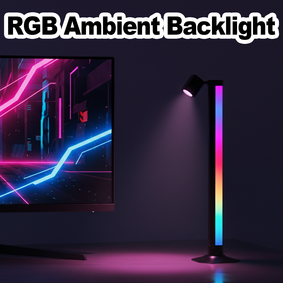 Smart Light Bar LED RGB Music  - Desk Setup Gaming ulasan dan harga