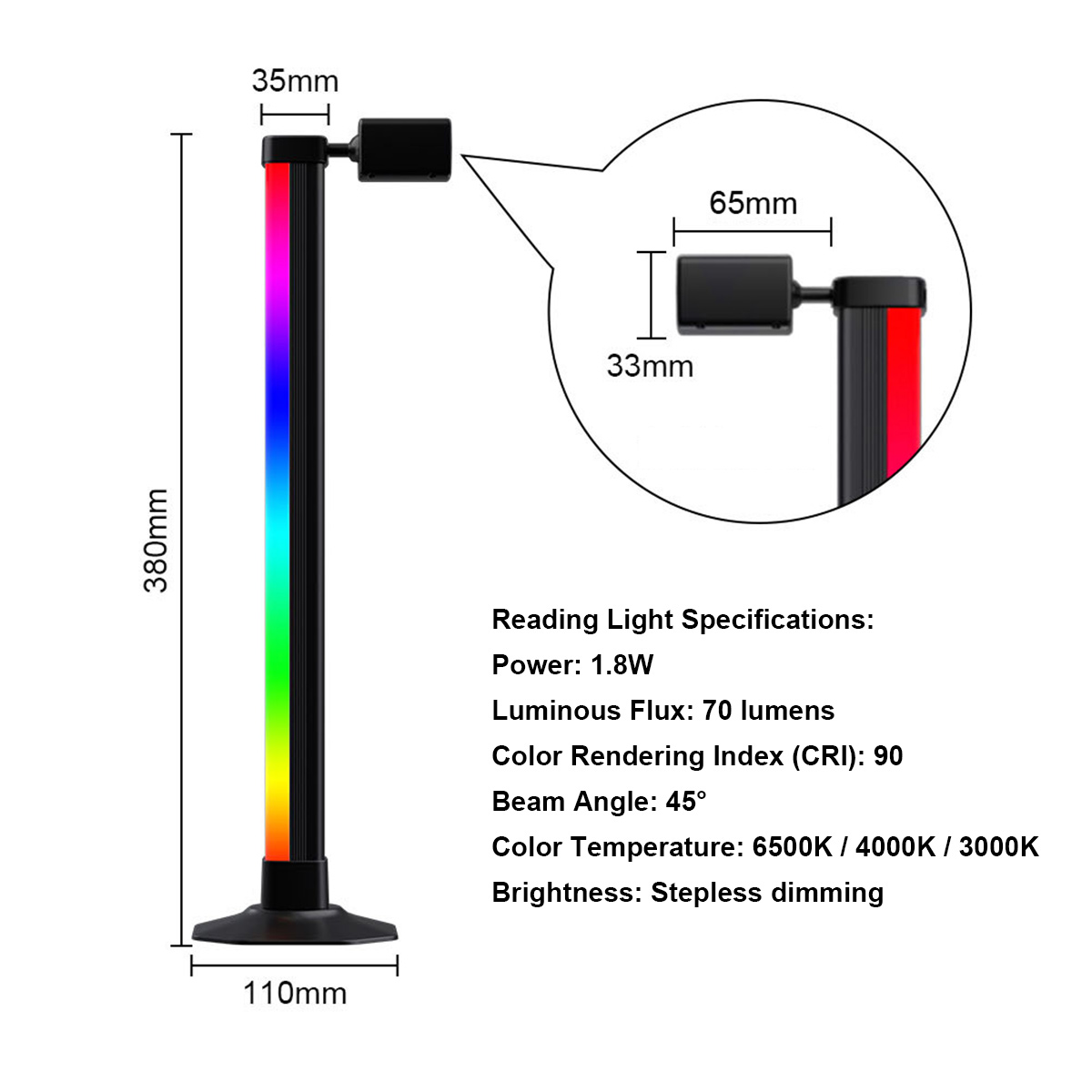 Smart Light Bar LED RGB Music  - Desk Setup Gaming ulasan dan harga