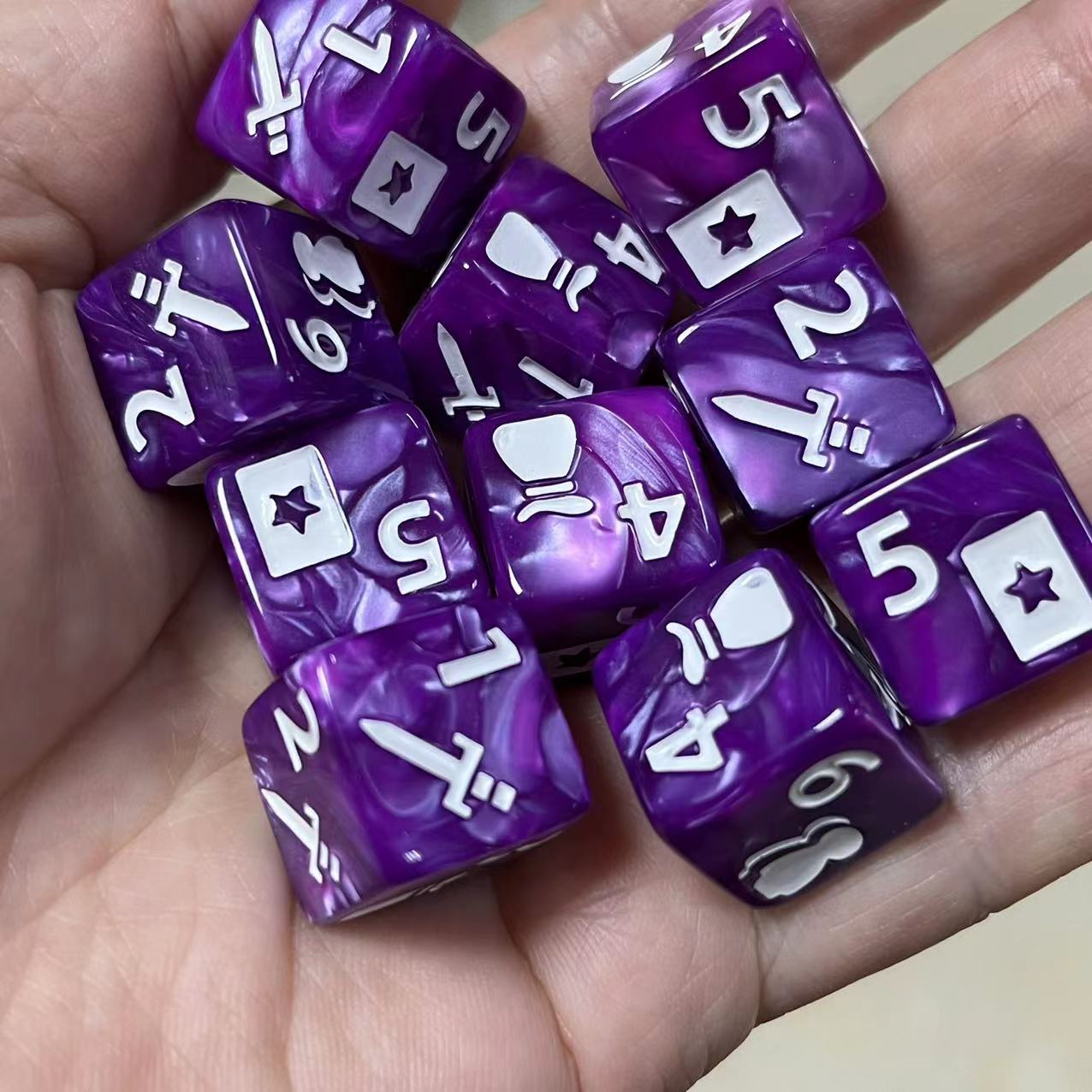 10 Pcs Set of New 16mm 6 Sided - Desk Setup Gaming ulasan dan harga