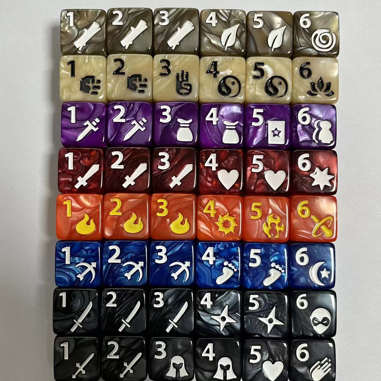 10 Pcs Set of New 16mm 6 Sided - Desk Setup Gaming ulasan dan harga